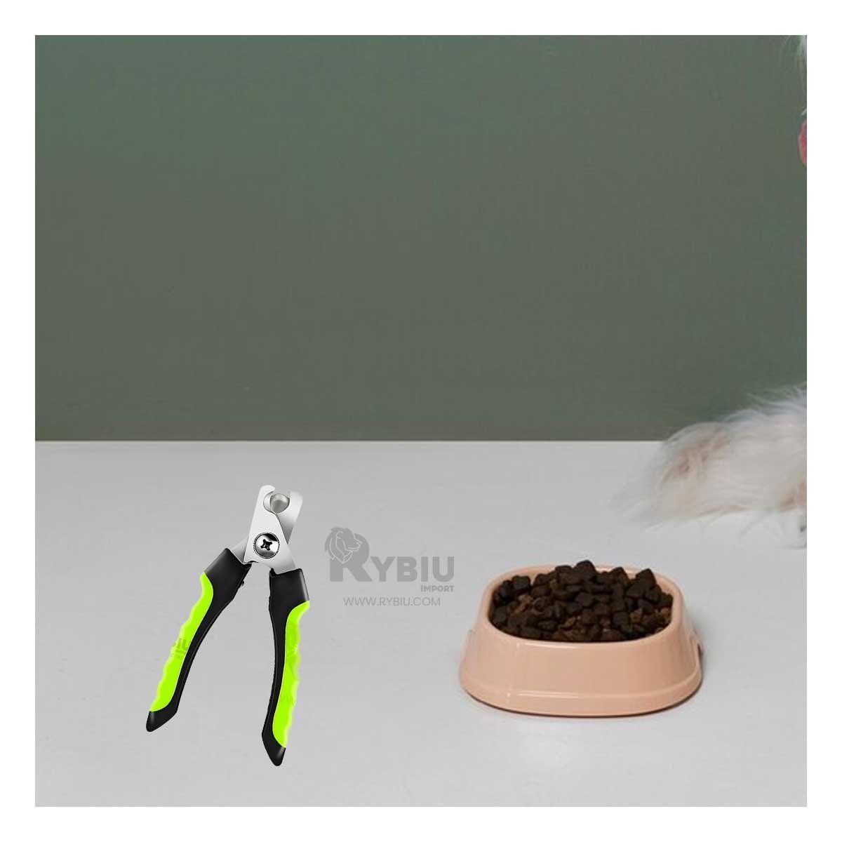 RYBIU IMPORT - Cortador Practico para Uña Perro en Verde L Y+Gift Stickers