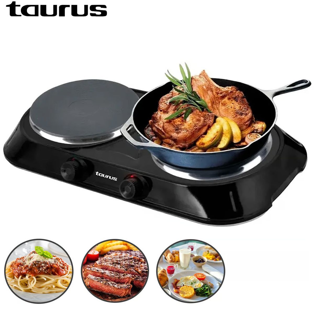 TAURUS - Cocineta Eléctrica Taurus Mod Fenix Duo