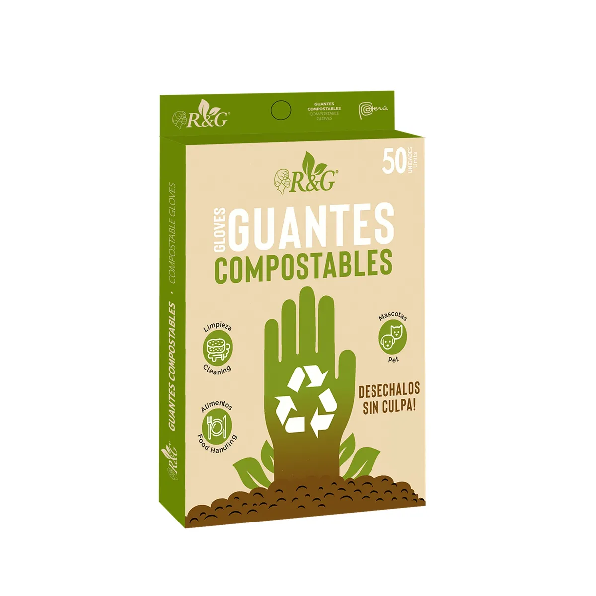 R&G - Guantes de Polietileno R&G Talla L -  Caja x 100 und