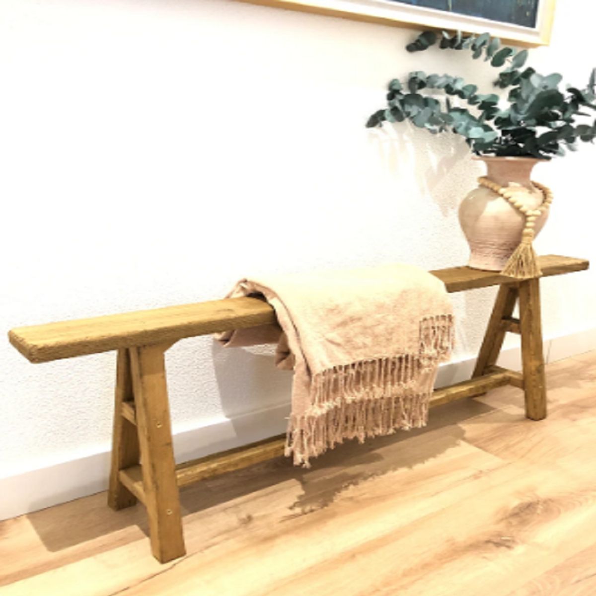 MOBILIARI - MP Banco de madera decorativo Alba - Natural