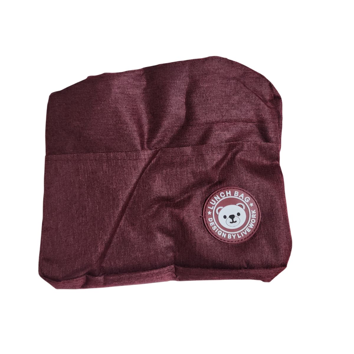 GENERICO - Lonchera Bolso Para alimentos con diseño liso - Rojo