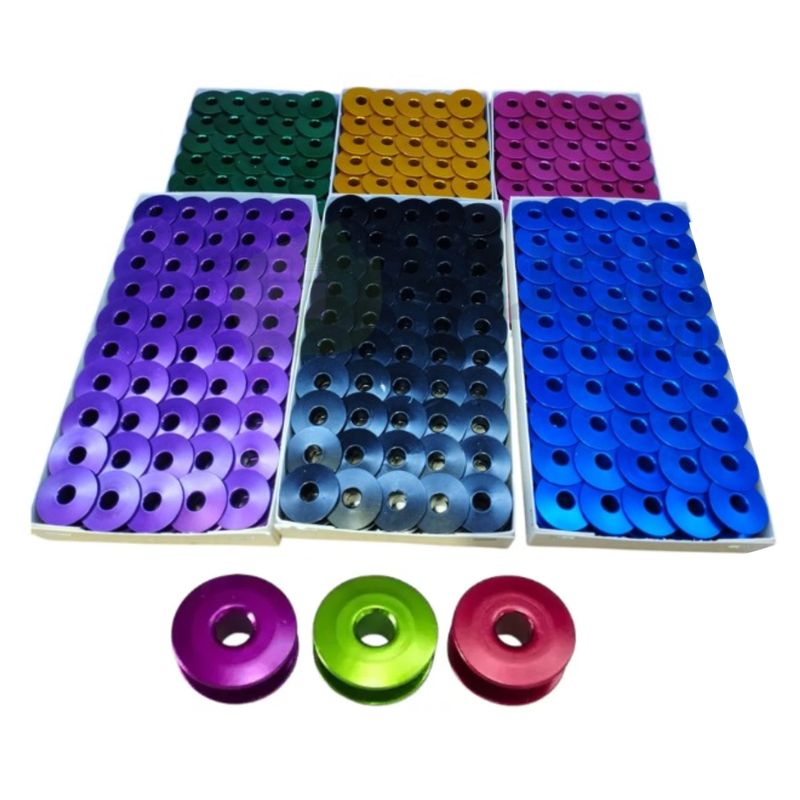 GENERICO - 100 Carretel De Alumino De Maquina Recta Industrial - Bobina