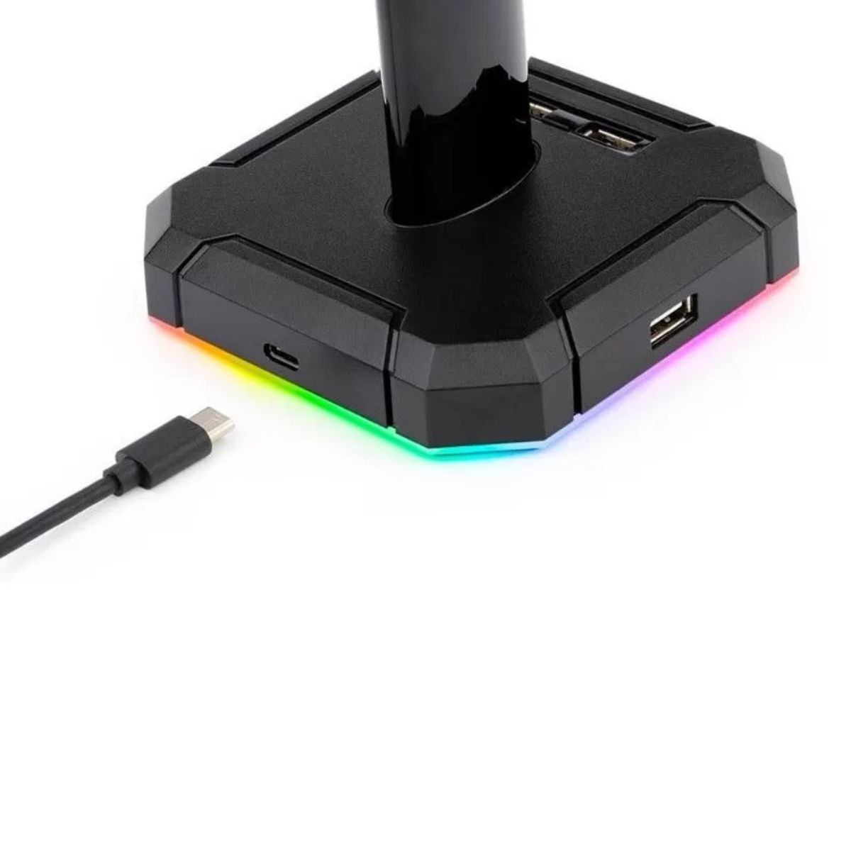 REDRAGON - SOPORTE PARA AUDIFONO CON LUCES Y CONECTOR USB REDRAGON SCEPTER HA300