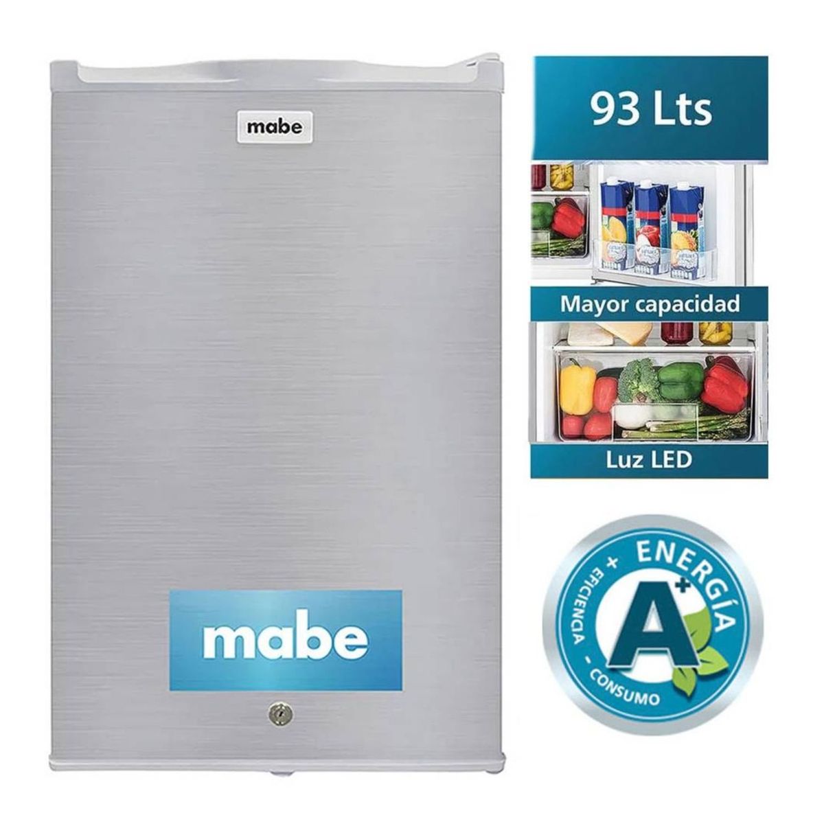 MABE - Frigobar Mabe Inox RMF04PRX0 de 93L