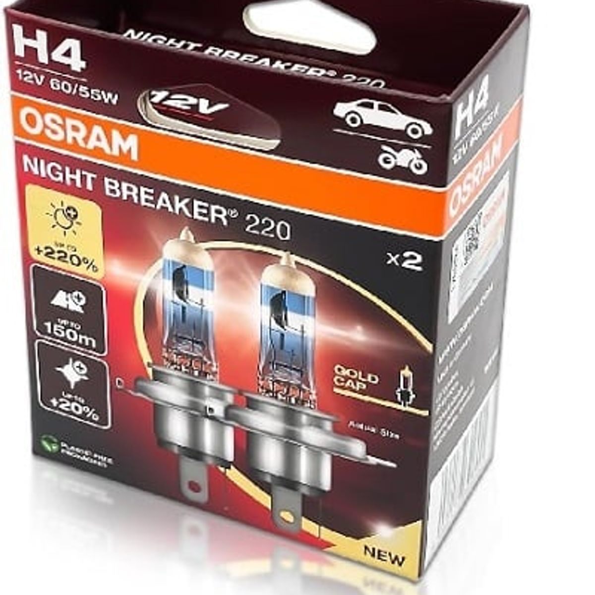 OSRAM - Foco Osram H4 Night Breaker Láser 220