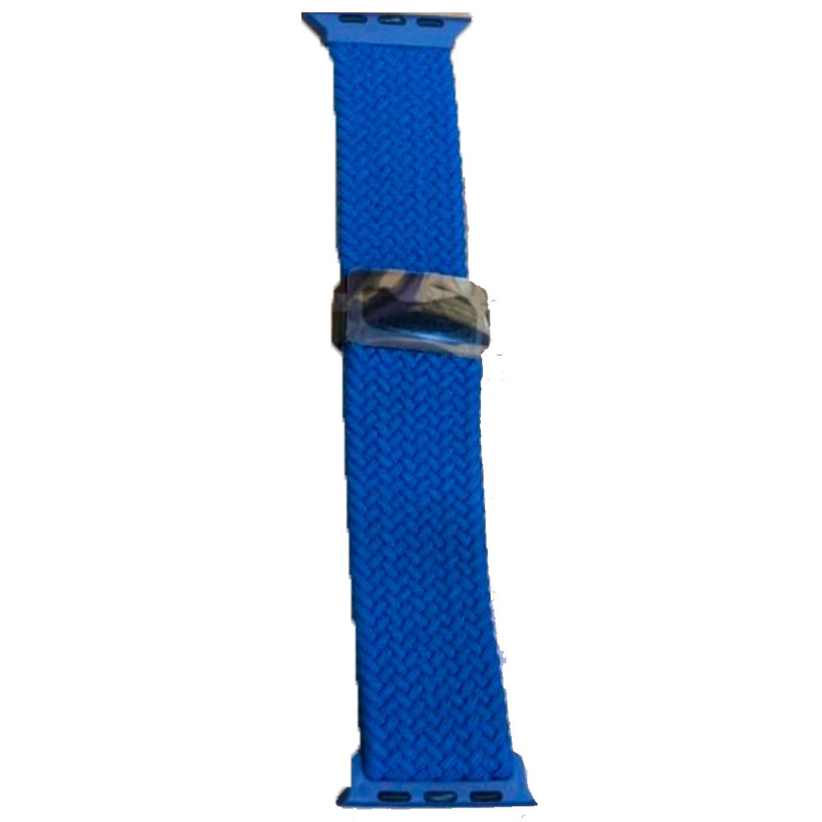 GENERICO - Bumper Clear + Correa Nylon Azul para Apple Watch Serie 10 De 46mm