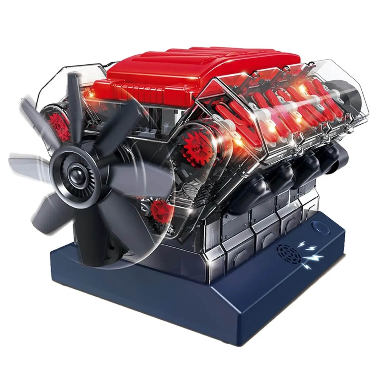 GENERICO - Kit De Construcción De Motor De Combustión V8 De Playz Kids