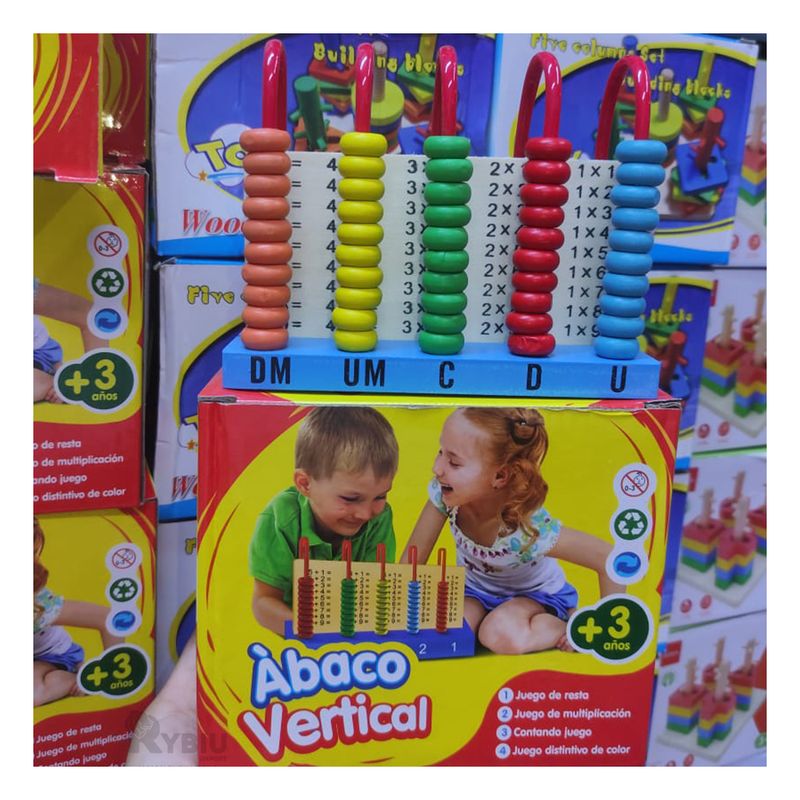 GENERICO - Abaco de Diseño Duradero de Madera Y+Papel de Regalo