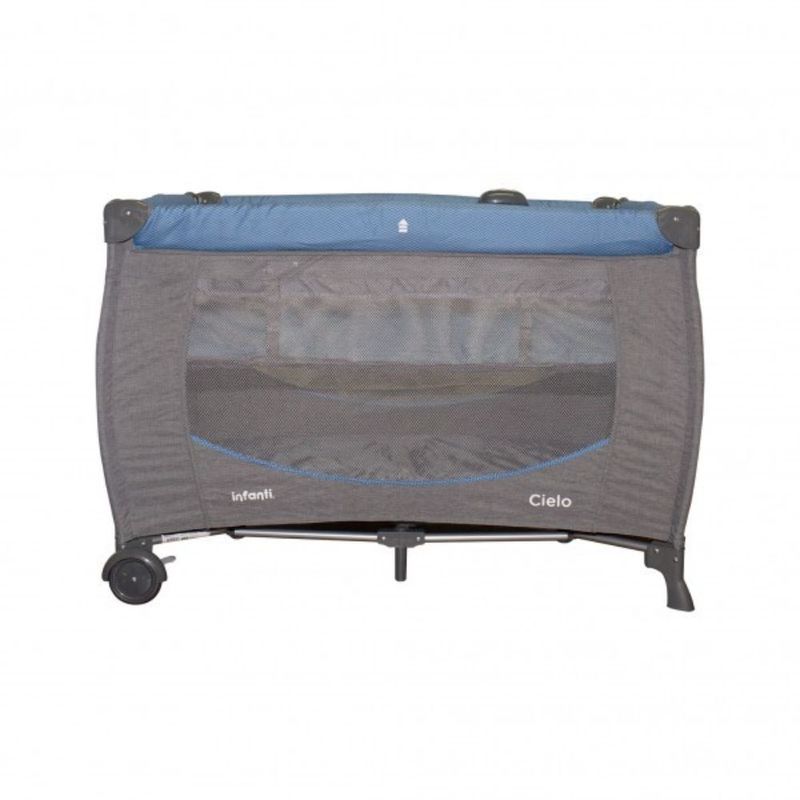 INFANTI - CORRAL CUNA CIELO ZIGZAG BLUE