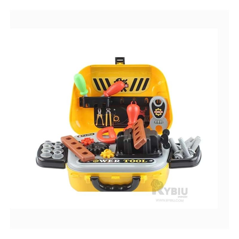 GENERICO - Maleta Divertida de Herramientas 2 en 1 para Kids Amarillo