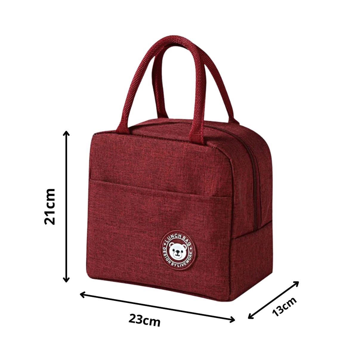 GENERICO - Lonchera Bolso Para alimentos con diseño - Rojo