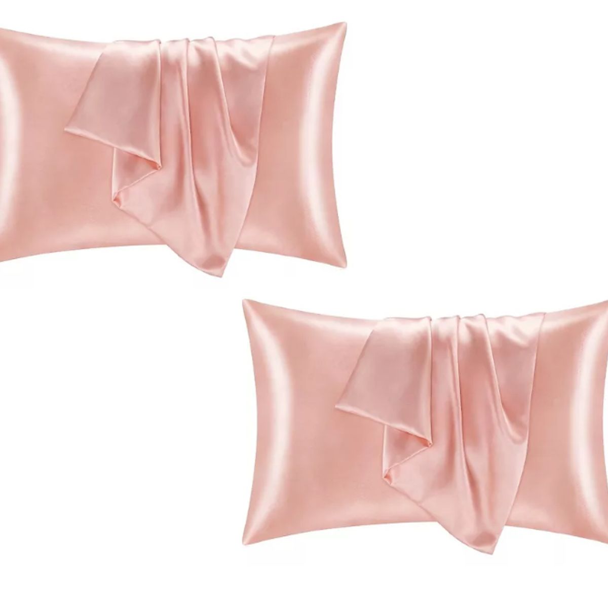 100 PERCENT - Funda Cobertor De Almohada Seda Anti Acne Granos Rosa x2