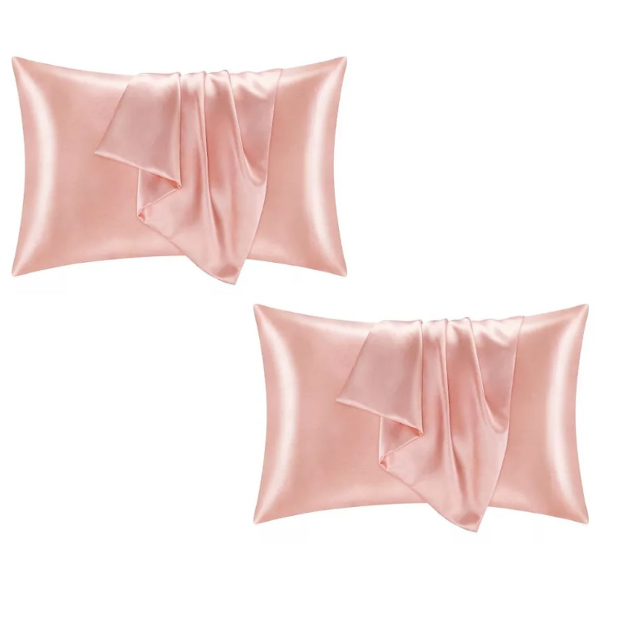 100 PERCENT - Funda Cobertor De Almohada Seda Anti Acne Granos Rosa x2