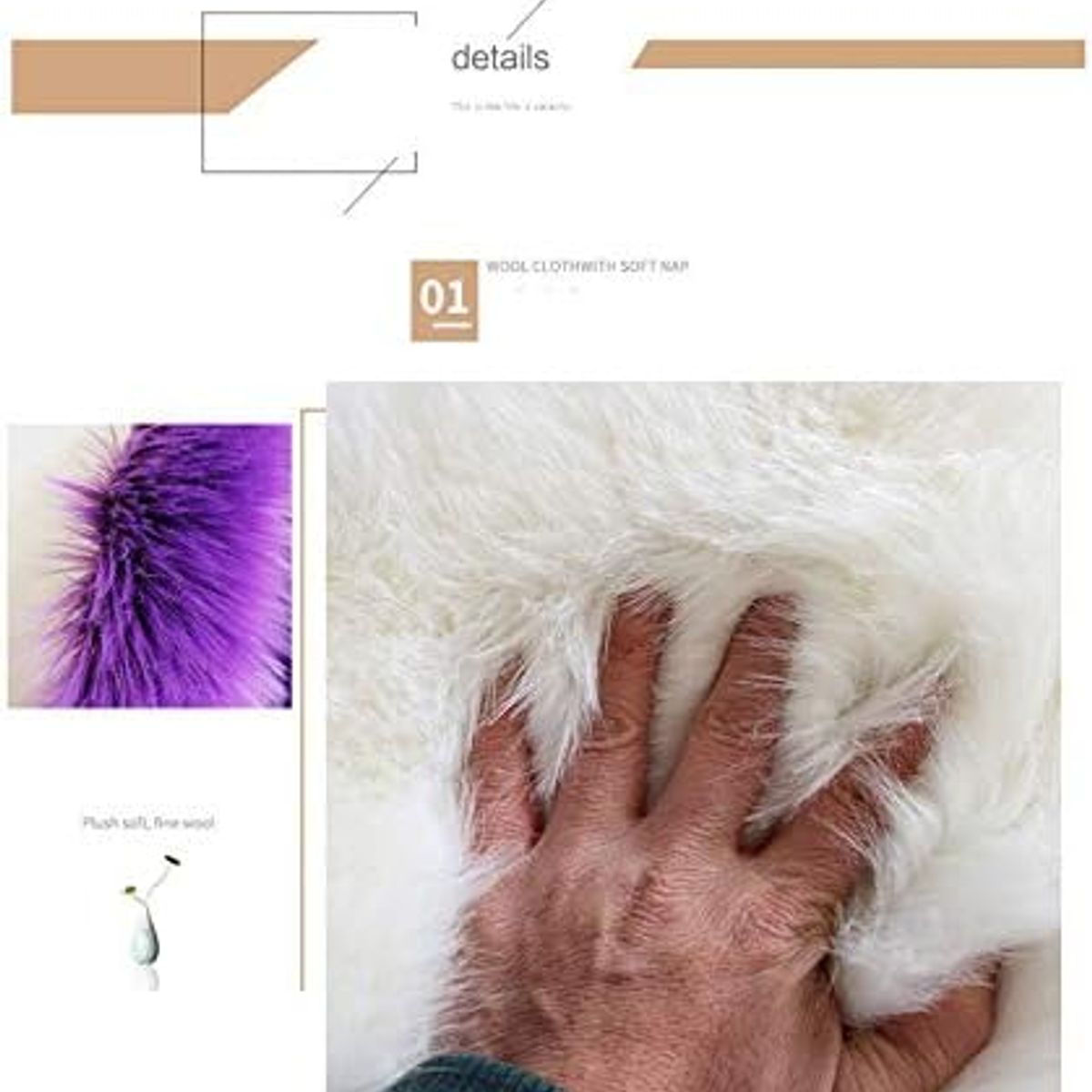 GENERICO - COJIN CORAZON PELO CORTO 35X35 LILA