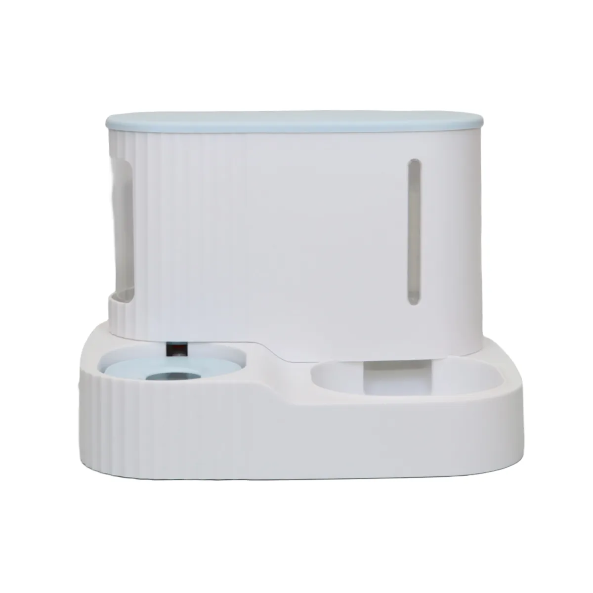 GENERICO - COMEDERO Y DISPENSADOR DE AGUA PARA MASCOTAS - CELESTE