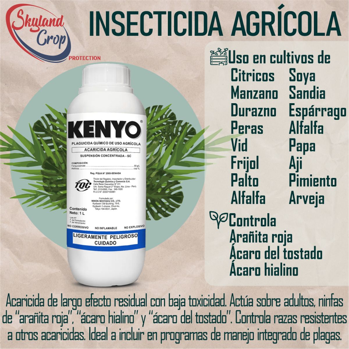 GENERICO - KENYO 1L INSECTICIDA AGRÍCOLA