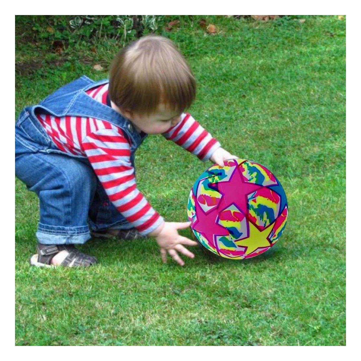RYBIU IMPORT - Pelota Infantil con Luces en Multicolor Y+Papel de Regalo