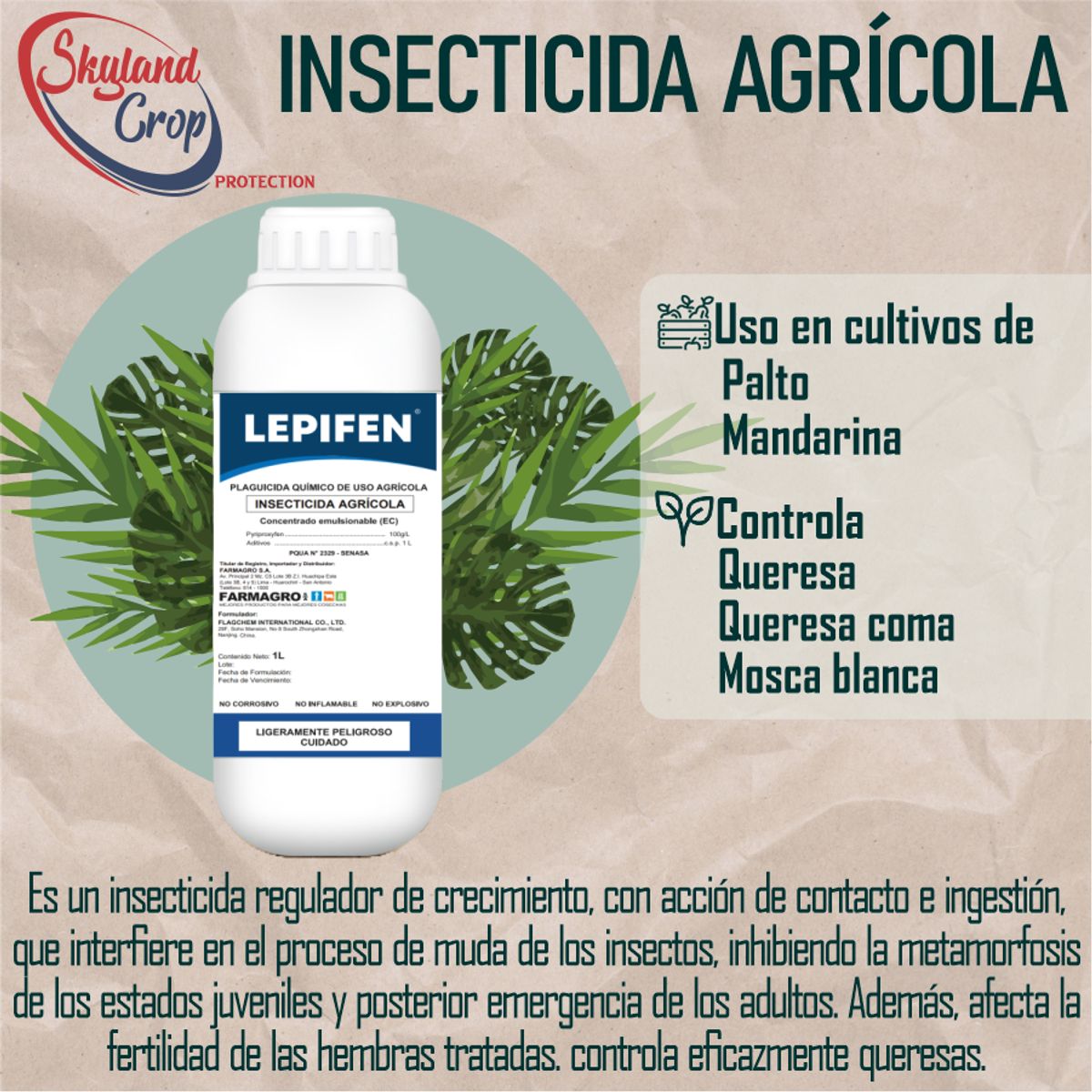 GENERICO - LEPIFEN 1L INSECTICIDA AGRÍCOLA