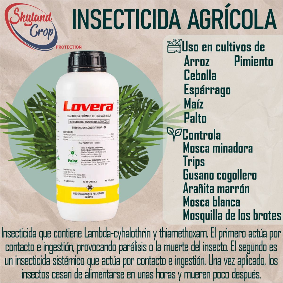 GENERICO - LOVERA 1L INSECTICIDA AGRÍCOLA