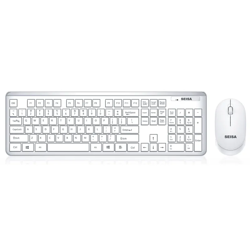 SEISA - Kit de Teclado tipo QWERTY con Mouse inálambrico