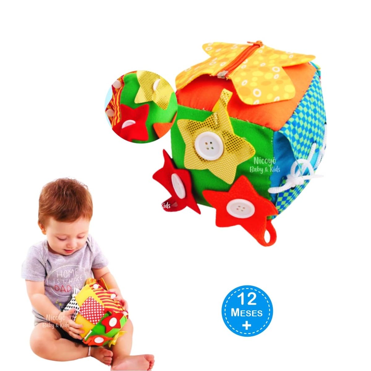 BABY - Cubo Didáctico de Habilidades Básicas - 6 Actividades en 1