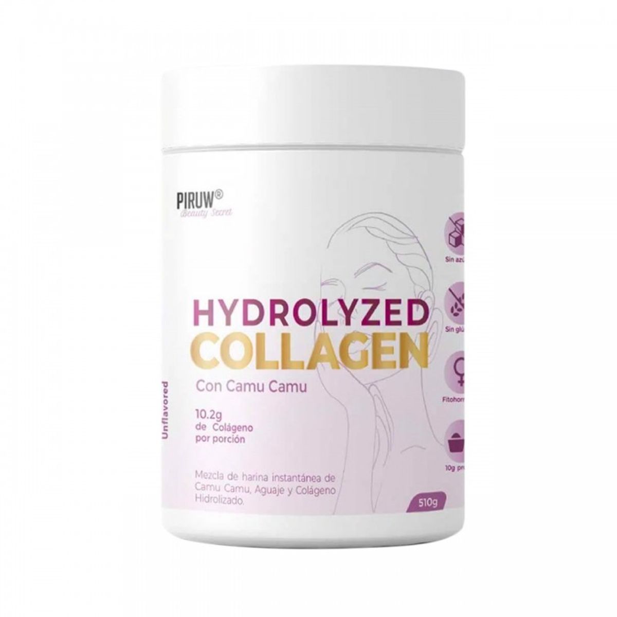 PIRUW - Colágeno Hidrolizado en Polvo con Camu Camu x 510 g - Piruw