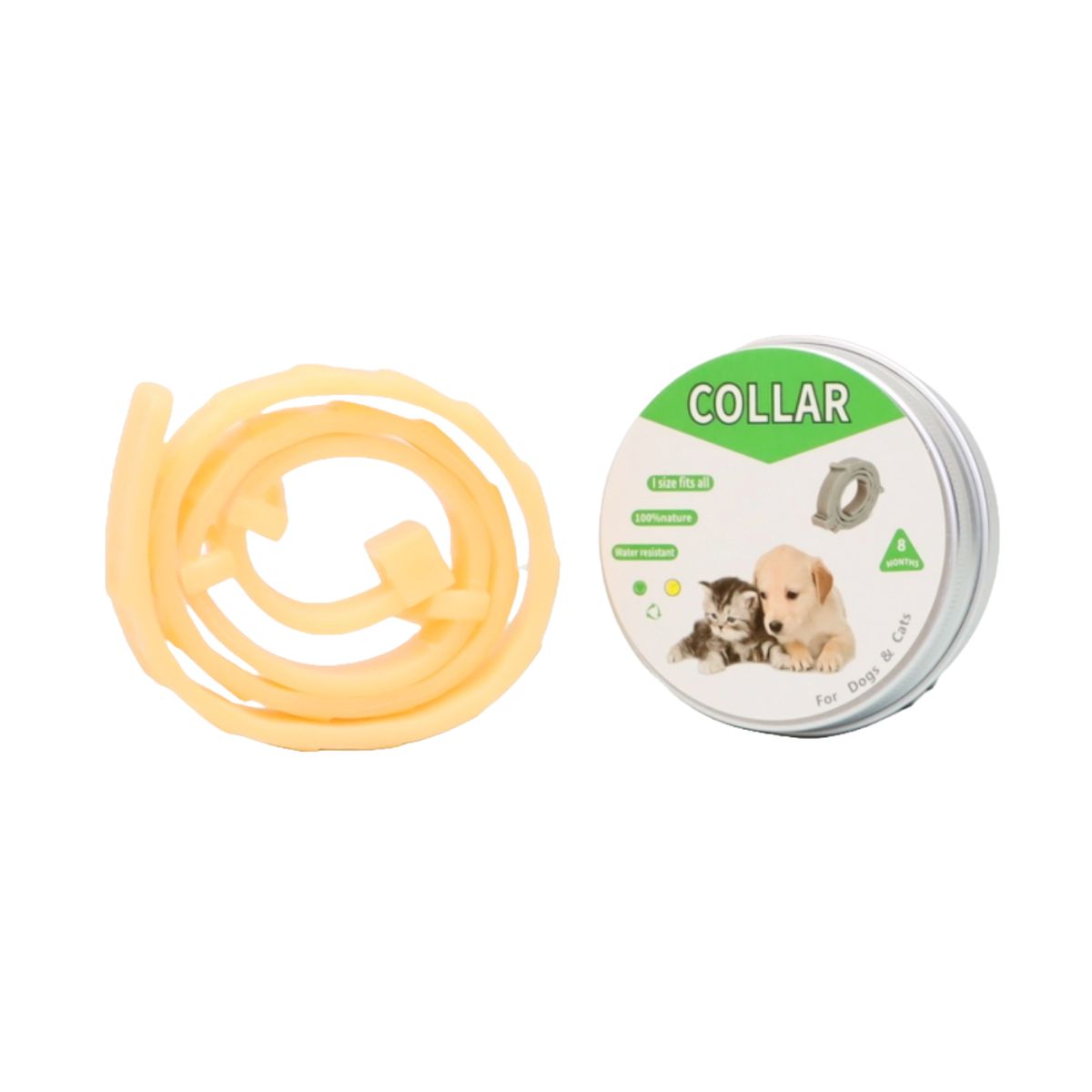 GENERICO - COLLAR ANTIPULGAS PARA PERRO PEQUEÑO EN LATA - COLOR ROSADO