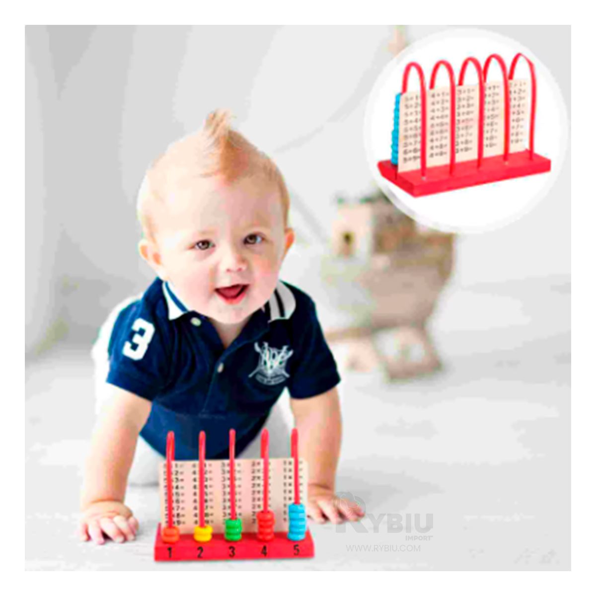 GENERICO - Abaco de Juego Educativo de Madera Y+Regalo Agendita