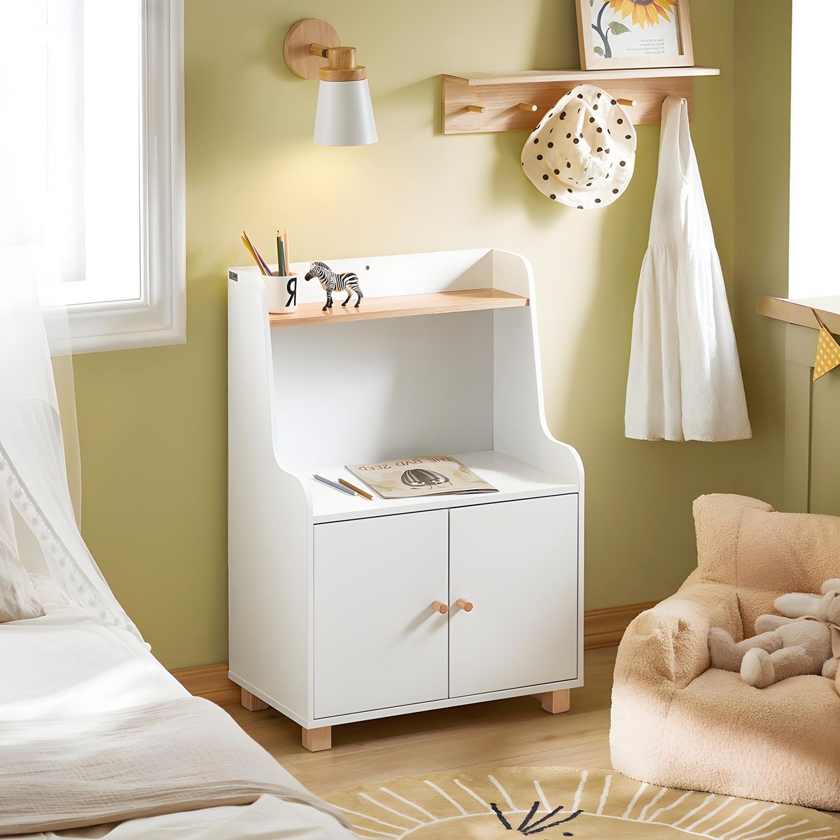 TU MESITA - Mueble Infantil Betsy color Blanco 2 puertas TU MESITA