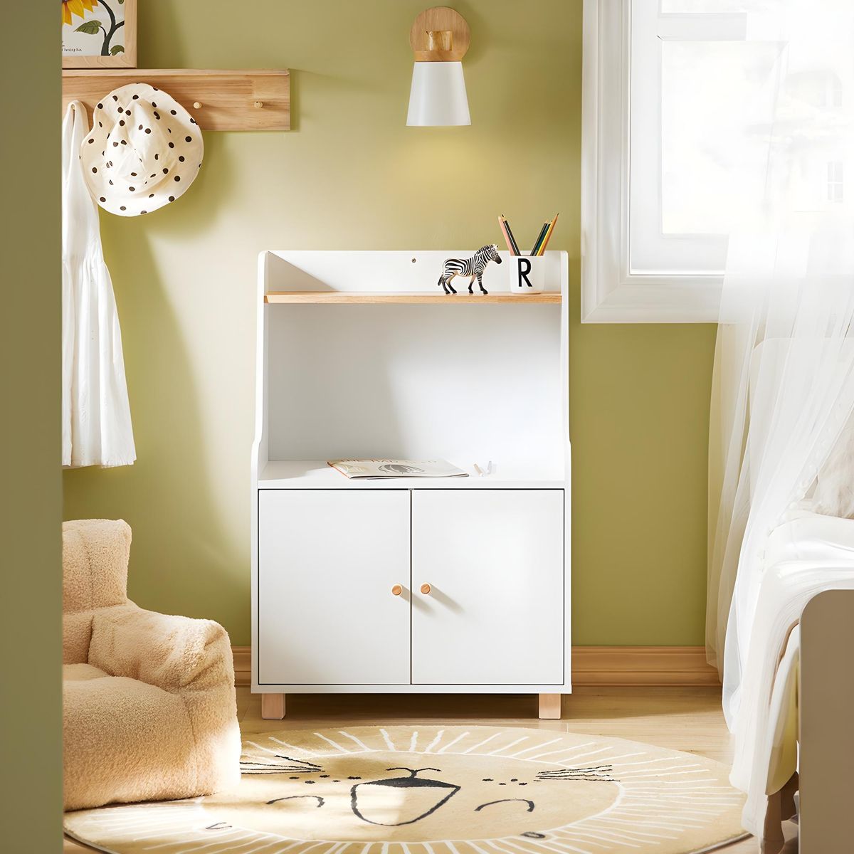 TU MESITA - Mueble Infantil Betsy color Blanco 2 puertas TU MESITA