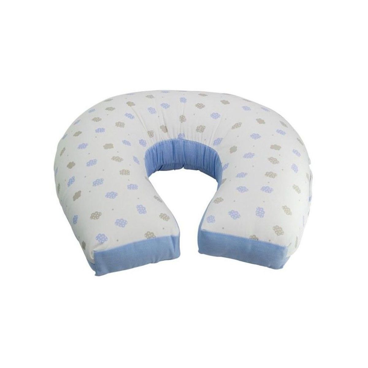 INFANTI - Almohada Lactancia 5 En 1 Clouds Azul