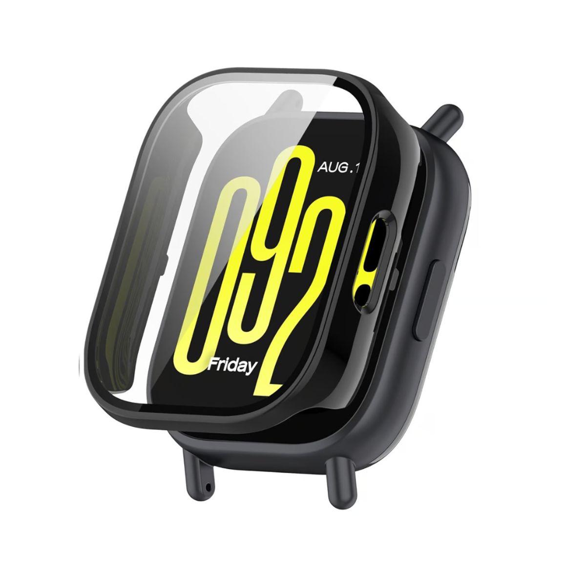 GENERICO - Pack case protector negro + correa negro para Redmi MI Watch 5 Lite