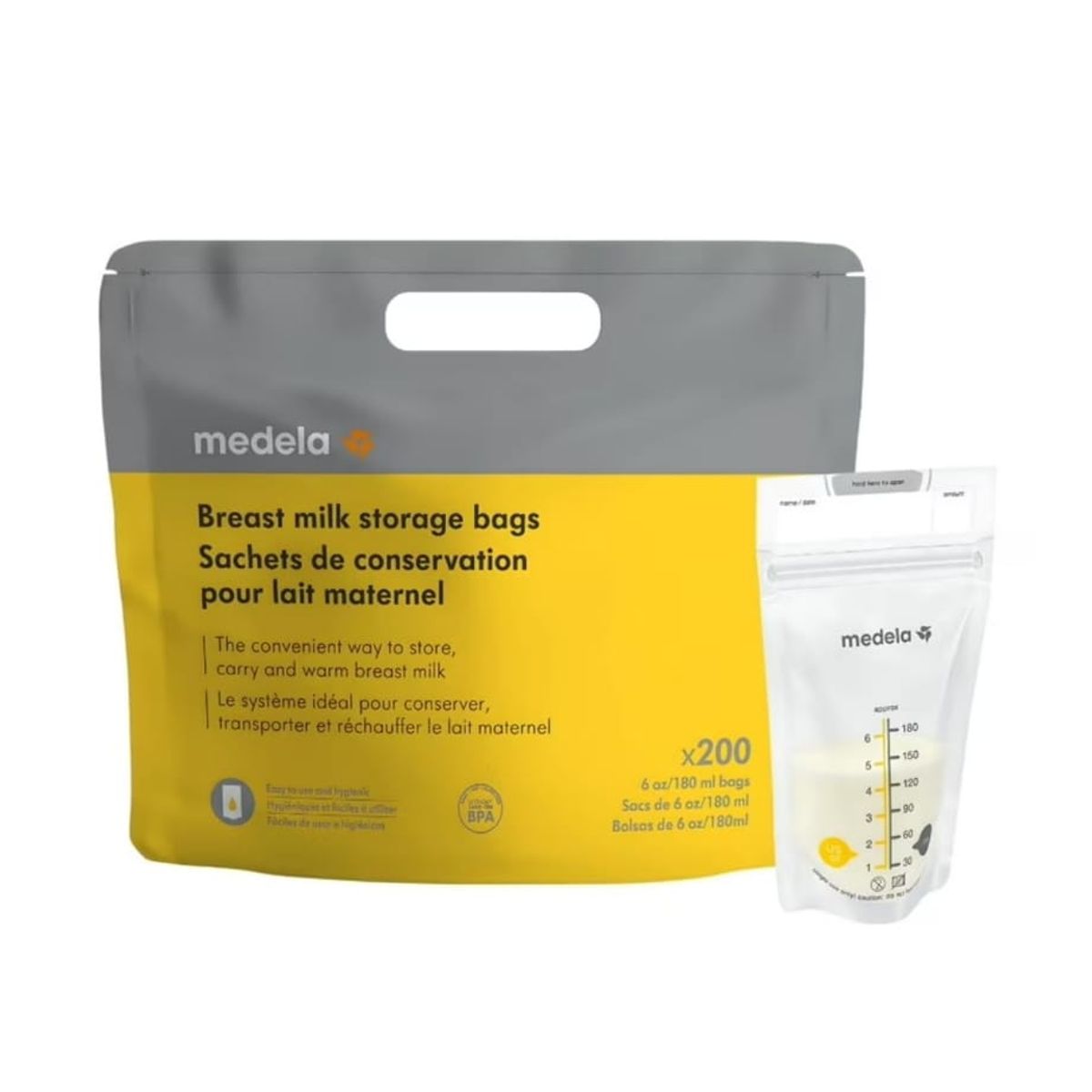 MEDELA - Medela - Bolsas de almacenamiento de leche materna x 200 uds