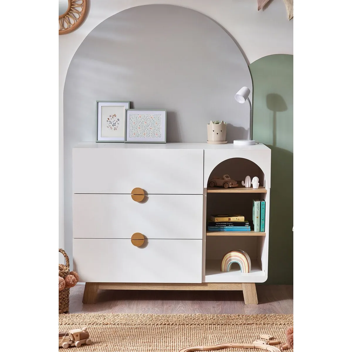 TU MESITA - Cómoda Infantil Mimis color BlancoDuna TU MESITA 3 cajones