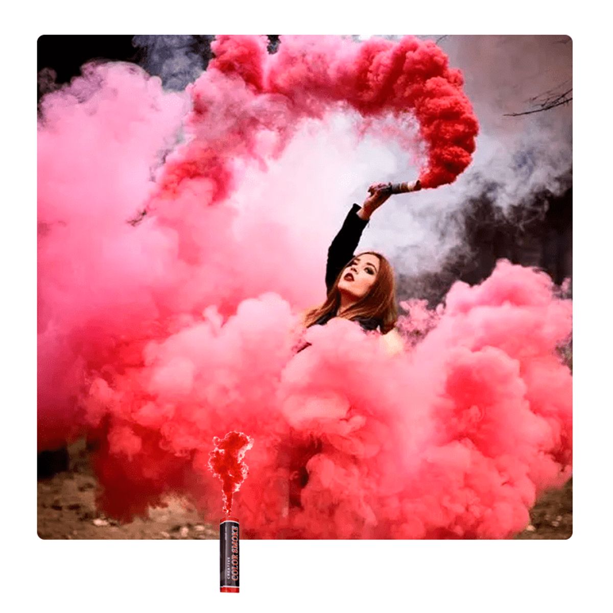 GENERICO - Humo De Color para revelación de genero ,partido de futbol Set X 2 unidades