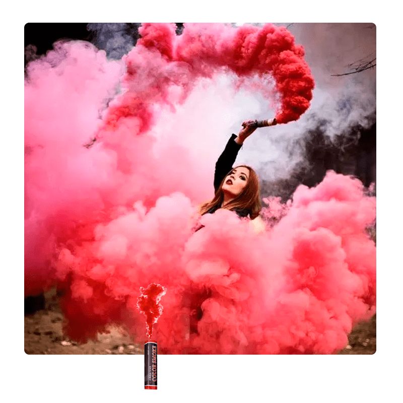 GENERICO - Humo De Color para revelación de genero ,partido de futbol Set X 2 unidades