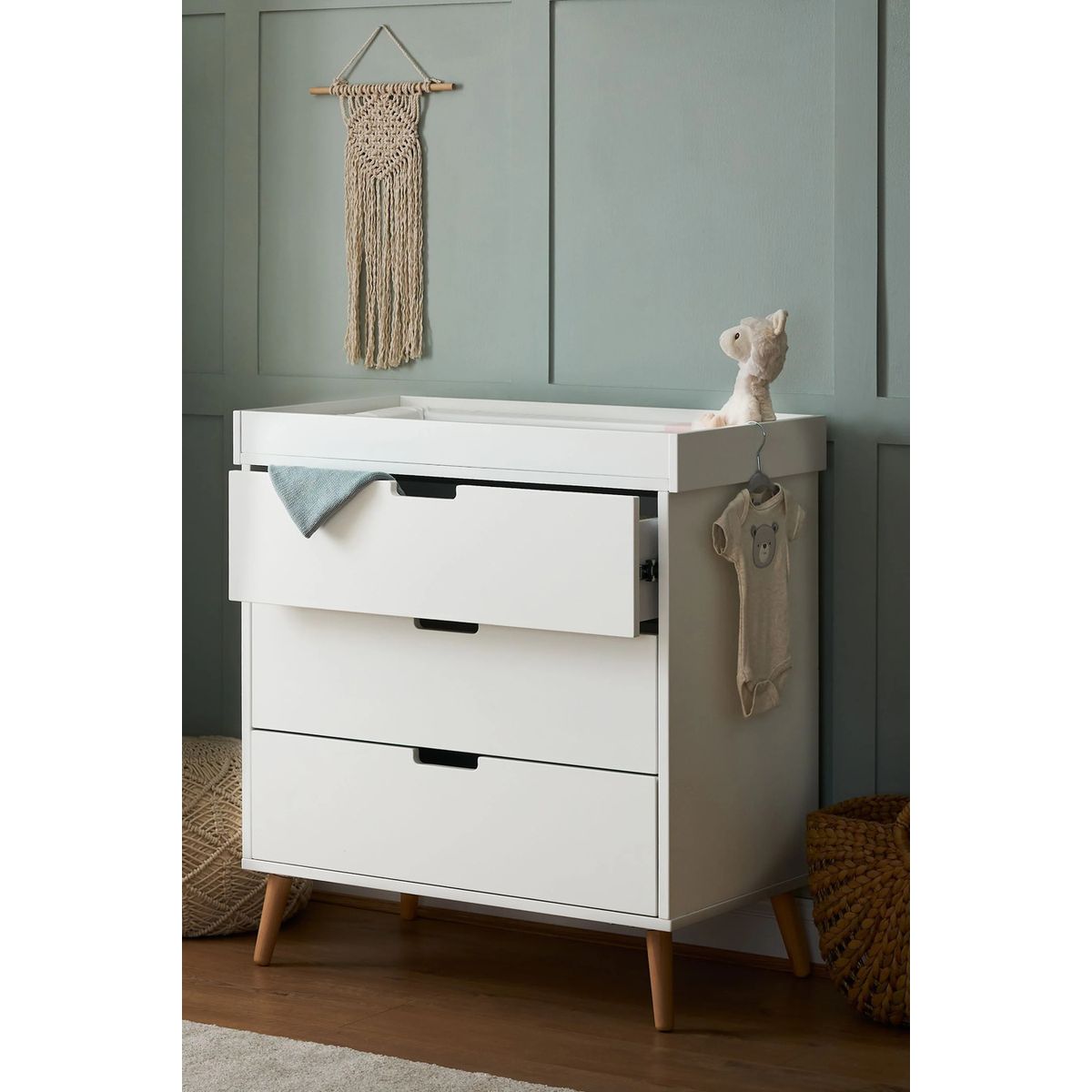 TU MESITA - Cómoda Clásica para Bebés Karina color Blanco TU MESITA