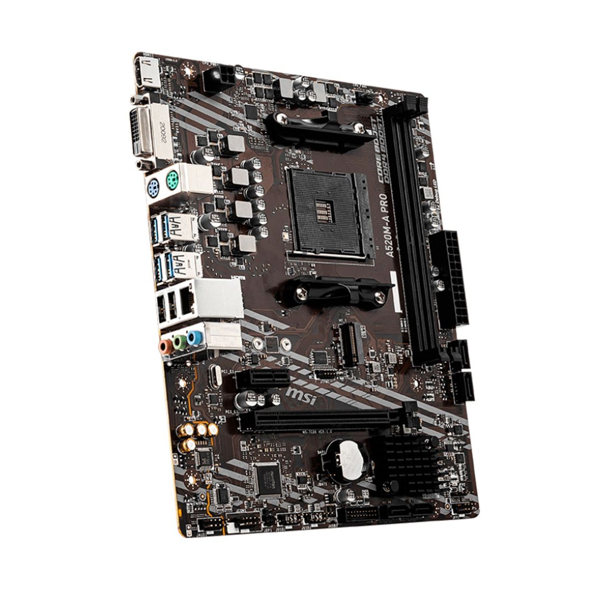 MSI - MOTHERBOARD MSI A520M-A PRO CHIPSET AMD A520 PN A520M-A PRO