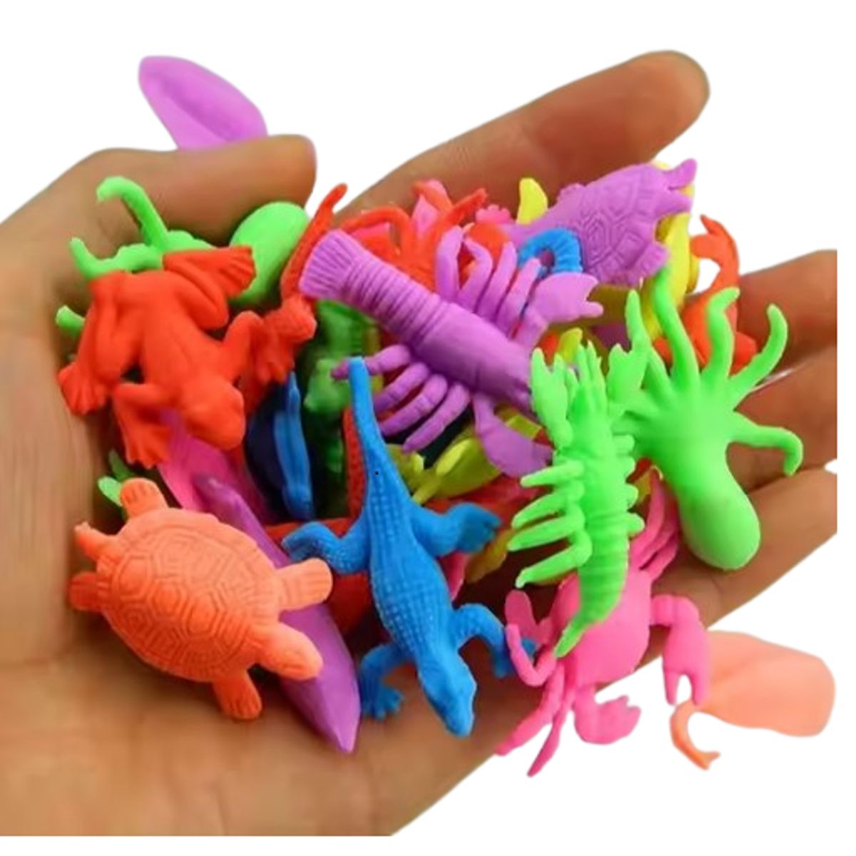 GENERICO - Pack De 20 Criaturas Marinas Que Crecen En El Agua