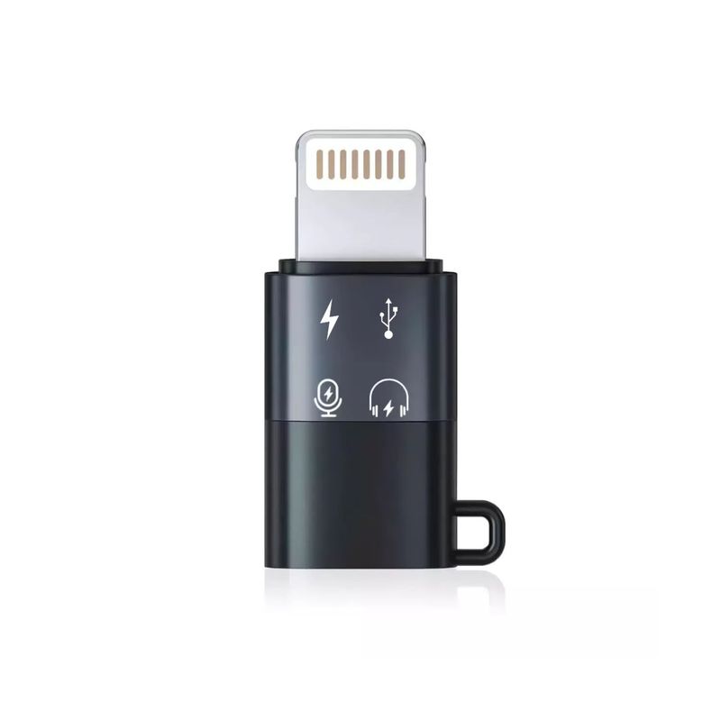OEM - Adaptador 6 funciones Tipo C a Lightning (iPhone, iPad, iPod)