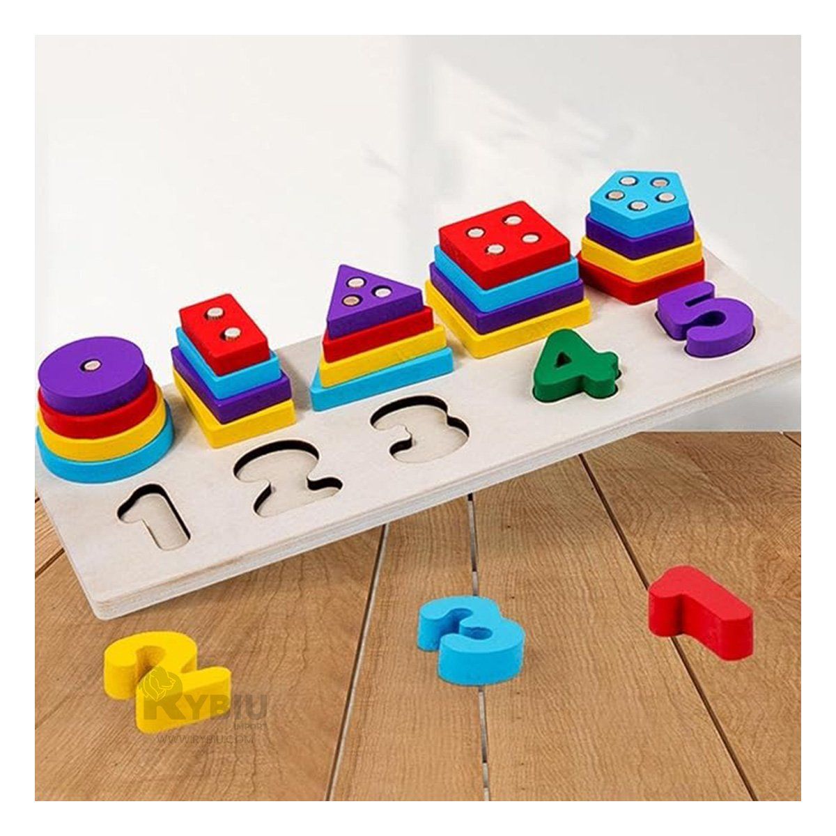 GENERICO - Encaje Educativo de Mesa para Pequeños Y+Regalo Stickers