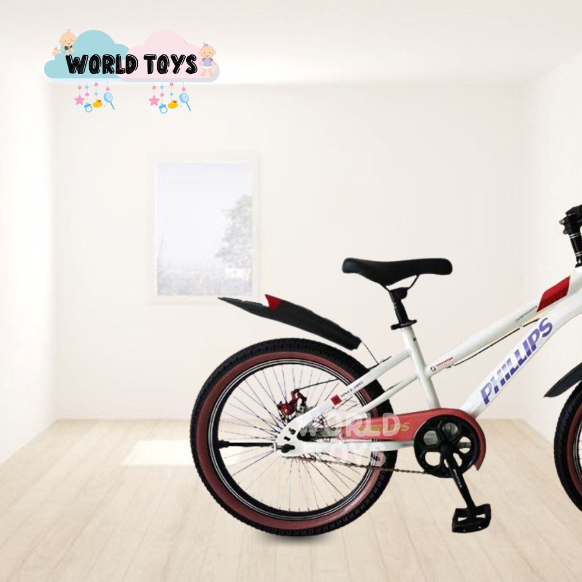 PHILIPS - Bicicleta para Niños Aro 20 «ZEPHYR» White