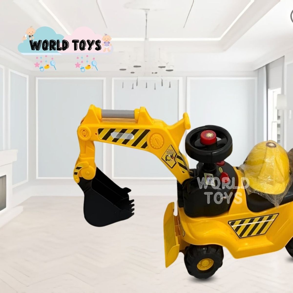 BABY - Correpasillo Didáctico «NAMAKE» Excavadora Yellow