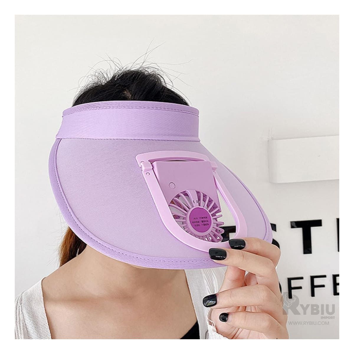 RYBIU IMPORT - Sombrero con Diseño Moderno en Color Lila Y+Papel de Regalo