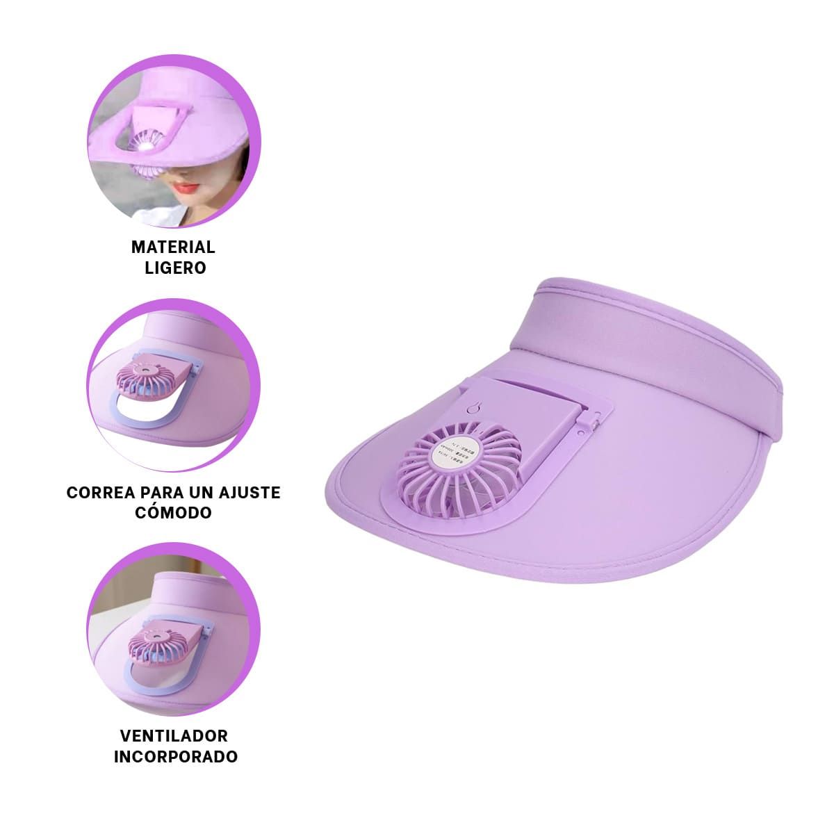 RYBIU IMPORT - Sombrero con Diseño Moderno en Color Lila Y+Papel de Regalo