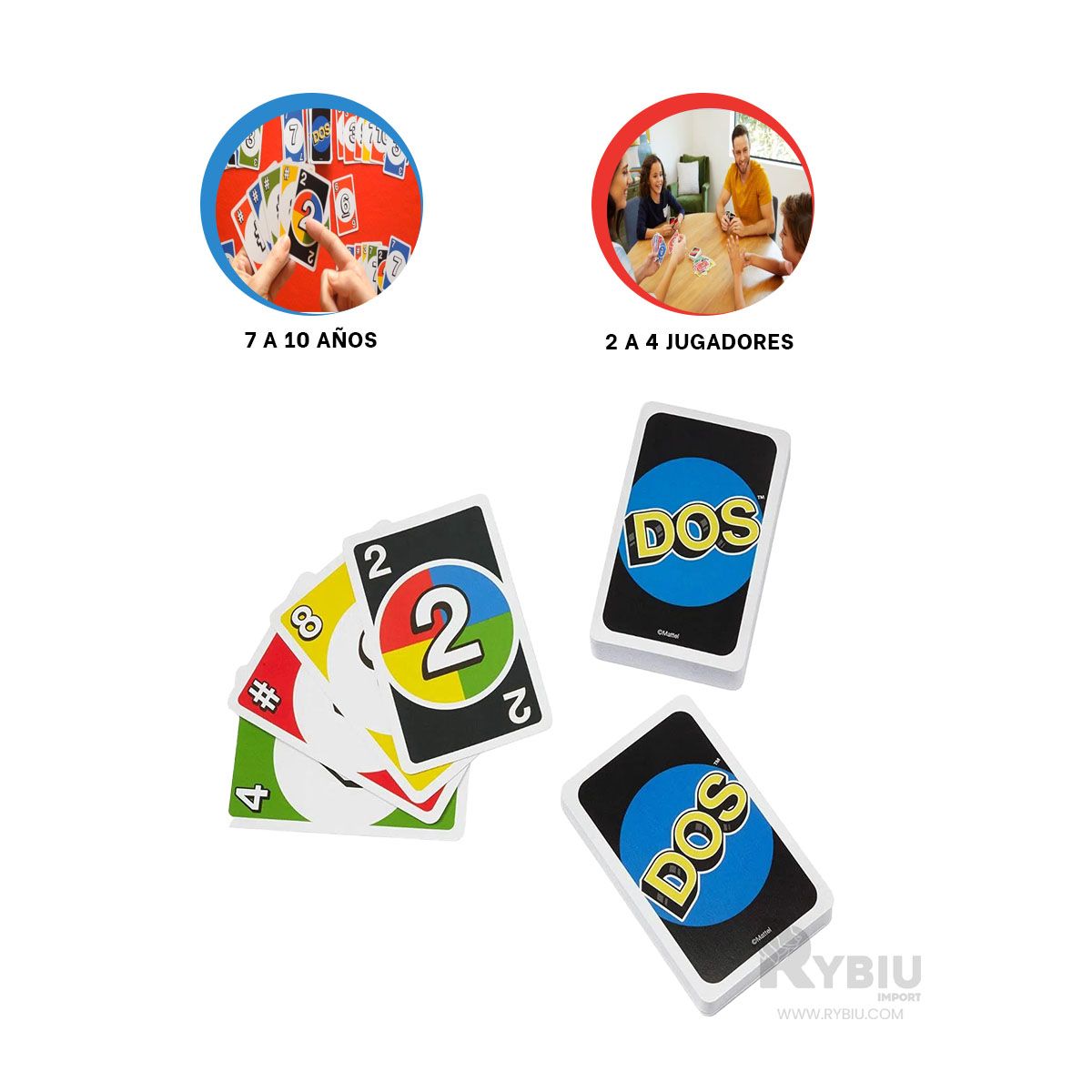 GENERICO - Juego de Mesa para Dos o Cuatro Personas de Color Azul