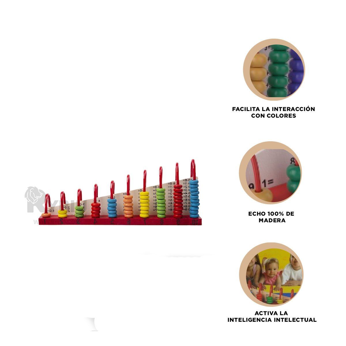 GENERICO - Juguete para Matematicas en Multicolor Y+Regalo Stickers