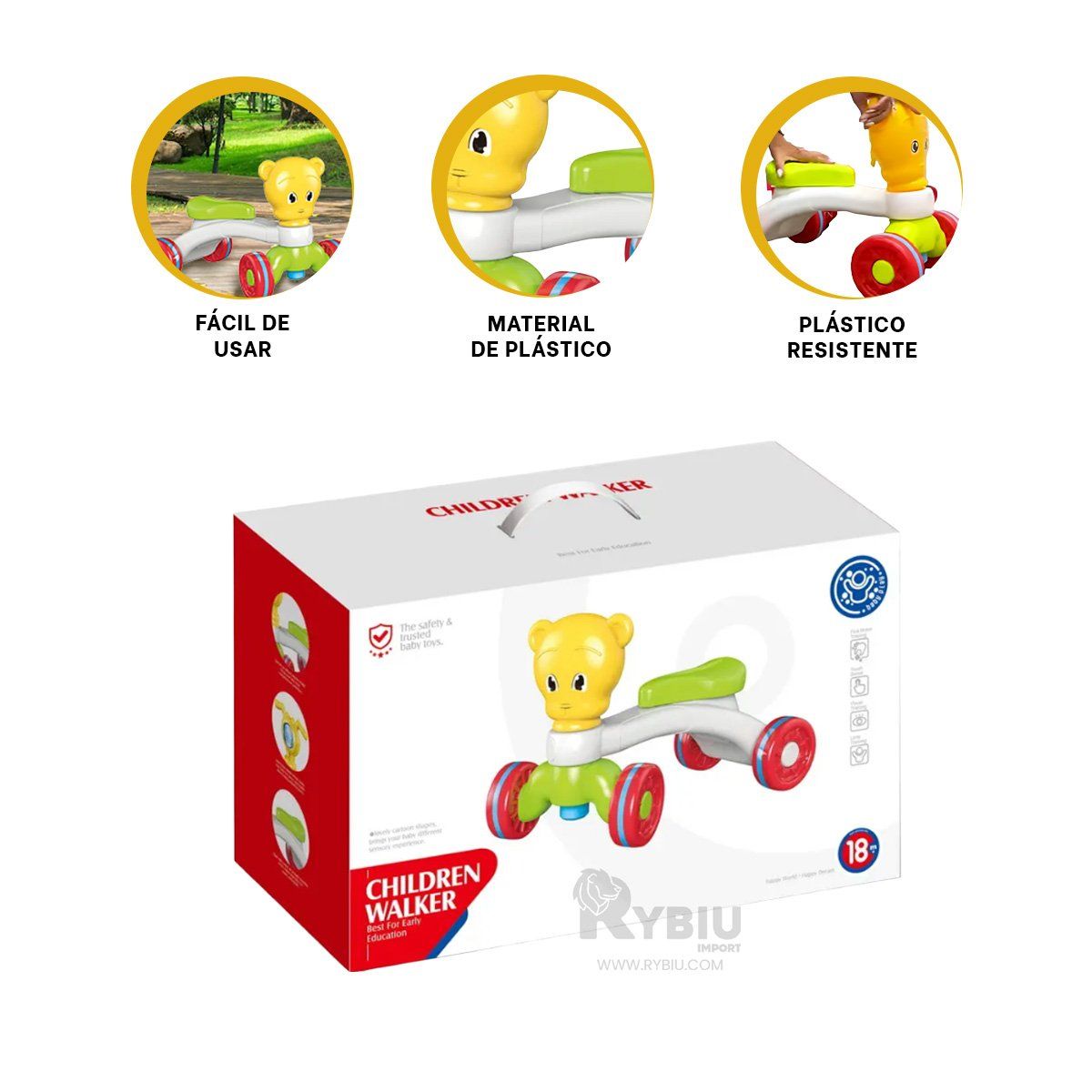 GENERICO - Bicicleta Sin Pedales de Bebe Multicolor Y+Gift MiniAgenda