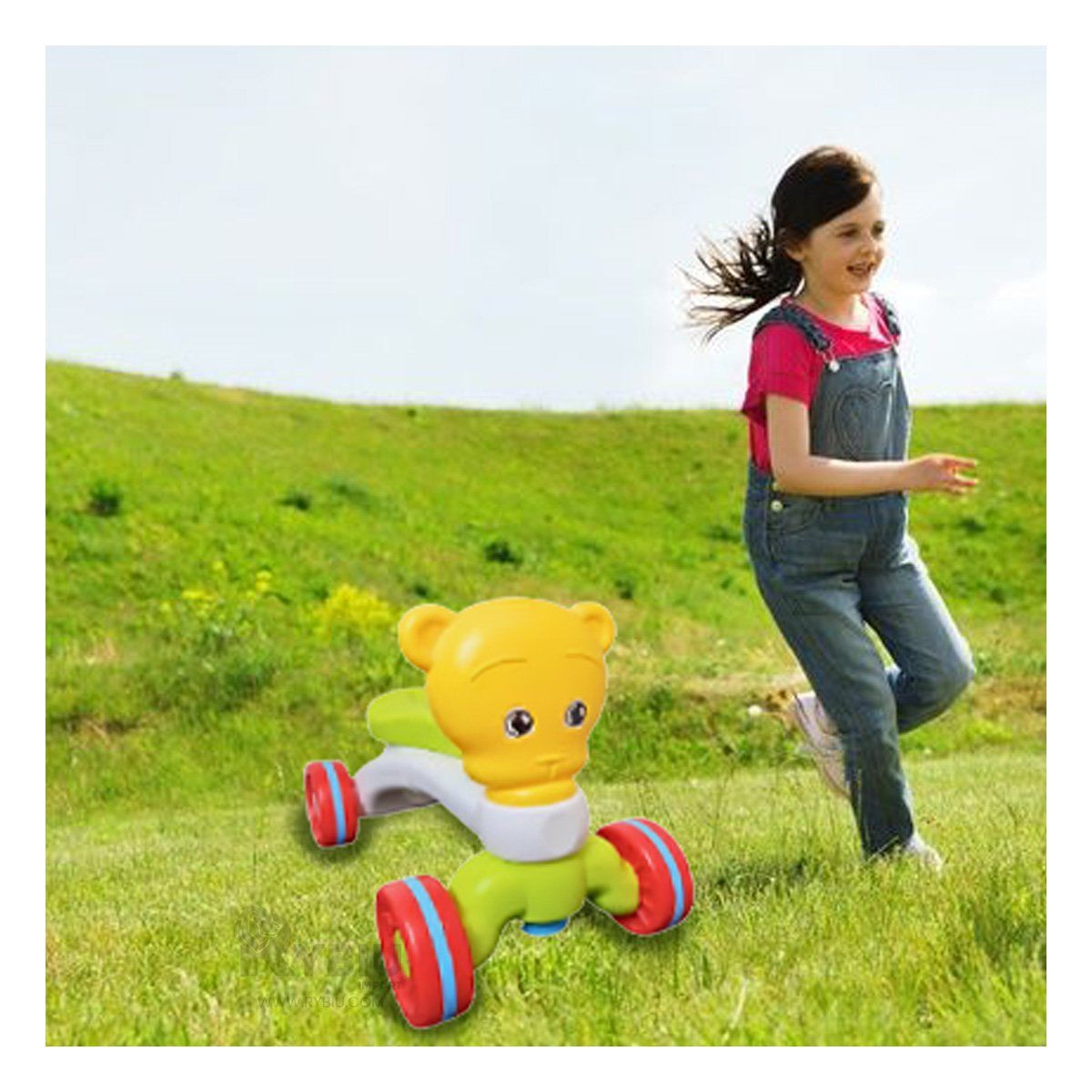 GENERICO - Juguete Bonito con Ruedas en Multicolor Y+Post-it Adhesivos