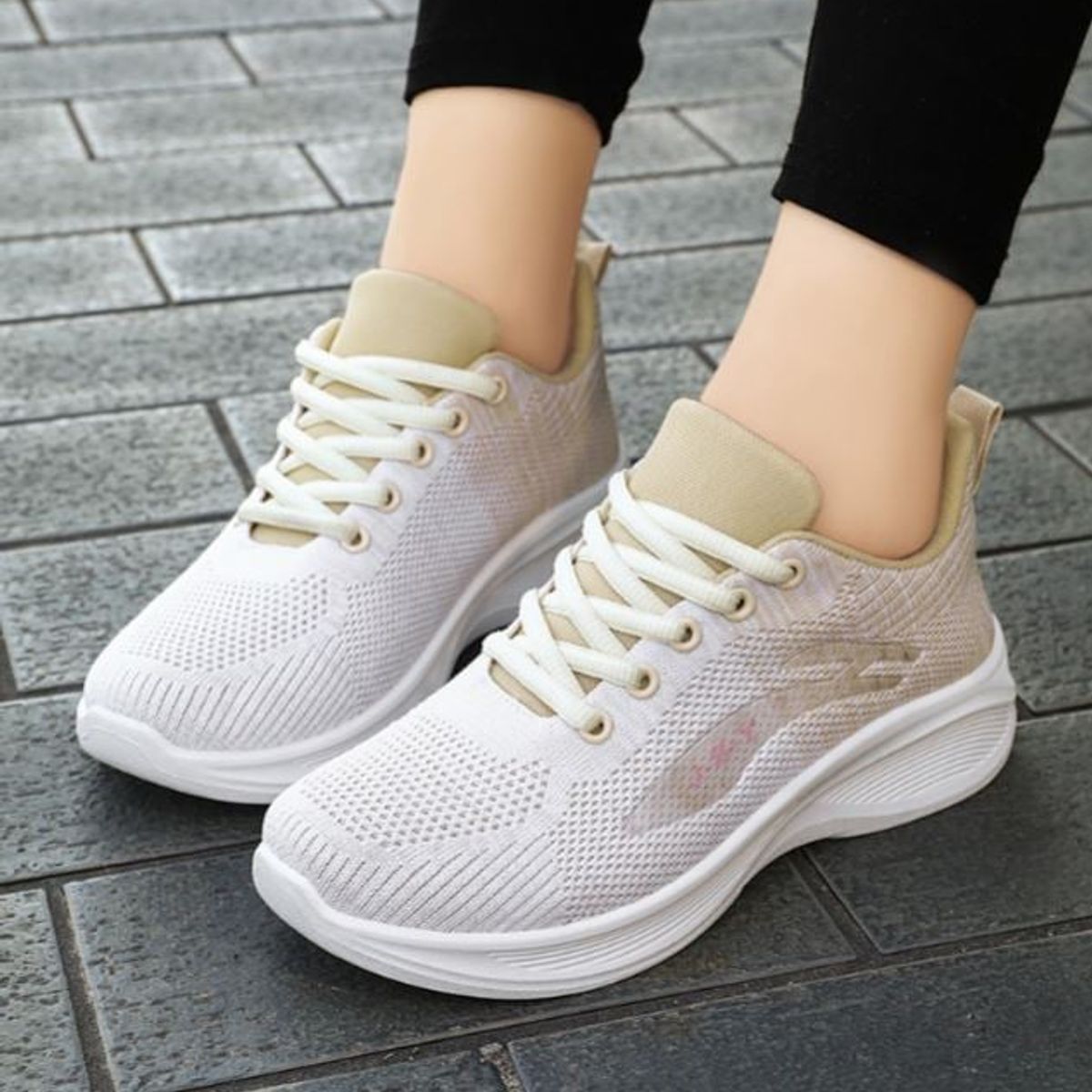 GENERICO - ZAPATILLA PARA MUJER SPORT JYS - BEIG - BLANCO - GYS89